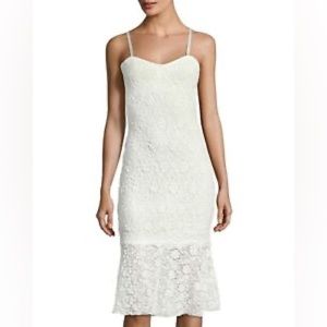 French Connection lace body con dress